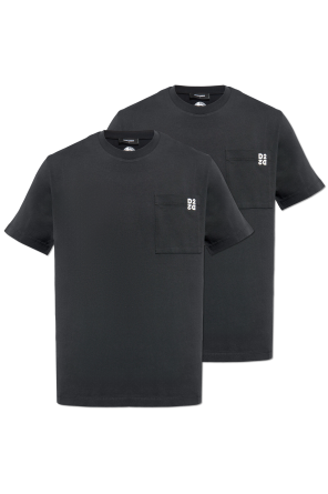 【関税&送料込】Dsquared Two-Tone T-Shirt Set Logo T - clothing key-chains box 2 Silver - pens shirt
